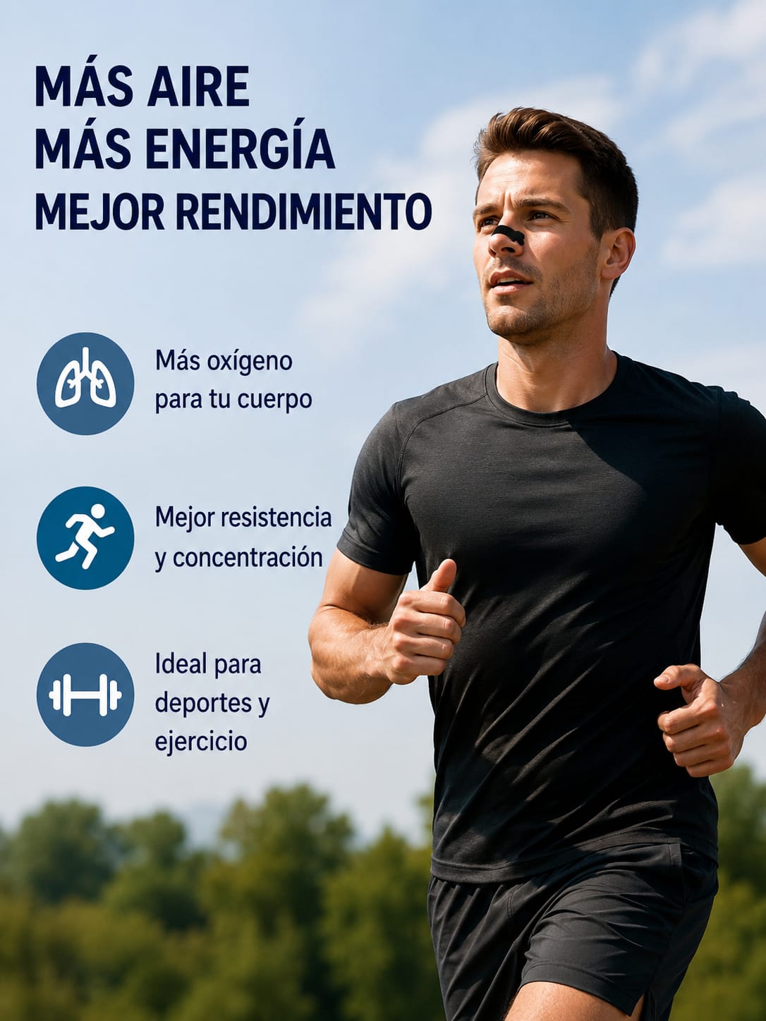 Tiras Nasales Deportivas Antirronquidos